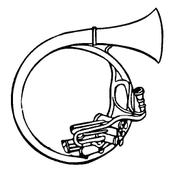 Coiled horn