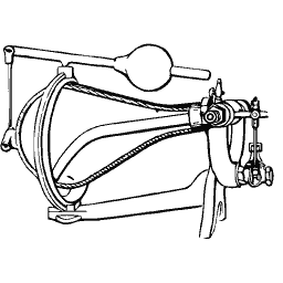 Sprung link frame with ball