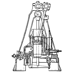 A frame steam engine