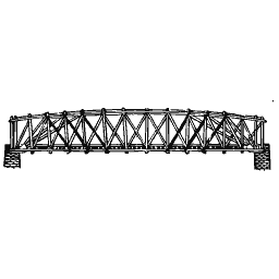 Bowed lattice bridge
