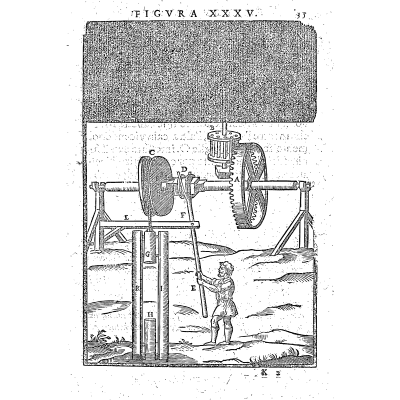 Lever-driven gear pump