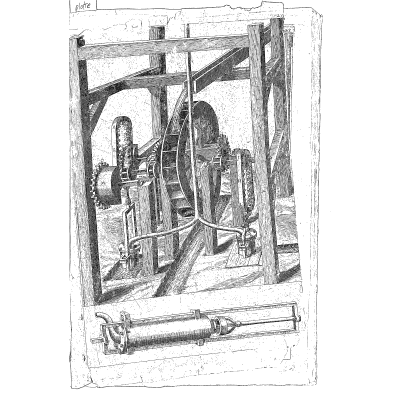 Geared screw driving a pump cylinder 03