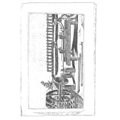 Bucket drum under a geared frame