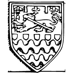 Shield with lion and waves