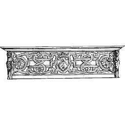 Carved frieze strip