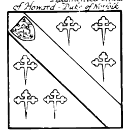 Shield with bend and crosses