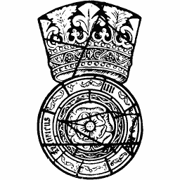 Crown above astrolabe roundel