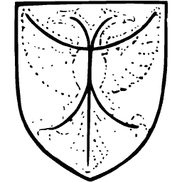 Shield with pall in dotted outline