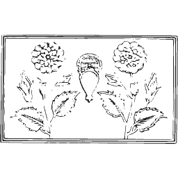Twin flower panel with pod