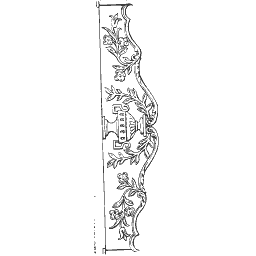 Narrow scroll border strip