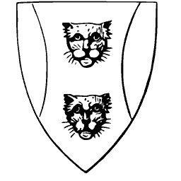 Two cat heads shield