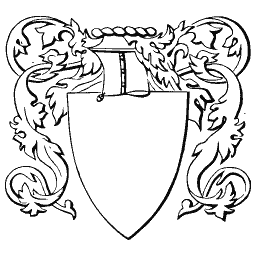 Shield with dragon supporters