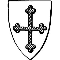 Cross bottony shield