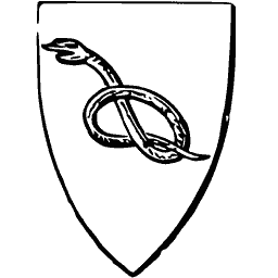 Knotted serpent shield