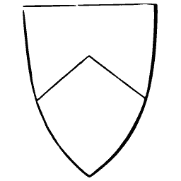 Party per chevron shield