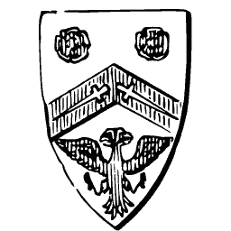 Chevron and eagle shield