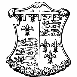 Quartered arms shield 10