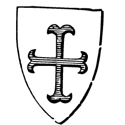 Cross patonce shield