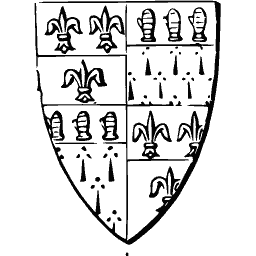 Quartered arms shield 11