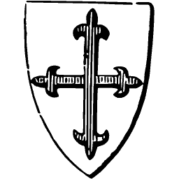 Cross and swords shield