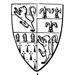 Quartered arms shield 13