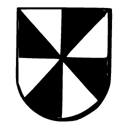Gyronny shield