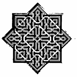 Interlaced star medallion
