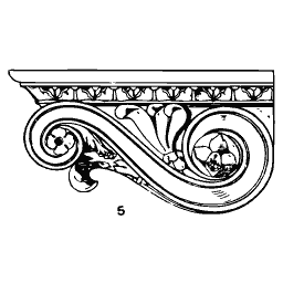 Scrolled console bracket 01