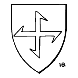 Fylfot cross shield - Handbook of Ornament - 1900