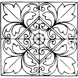 Foliate tile panel 03
