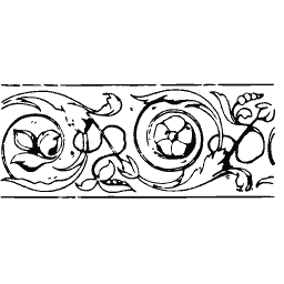 Rosette scroll border