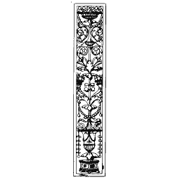 Foliate pilaster strip 06