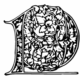 Floral D panel