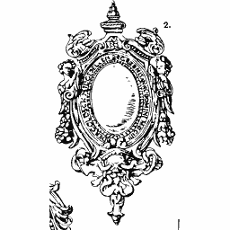 Scrolled oval cartouche 02