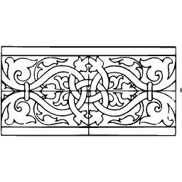 Foliate frieze panel 01
