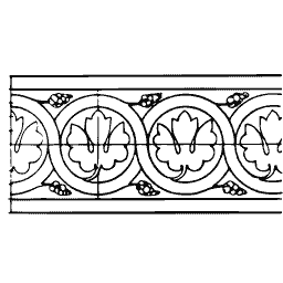Foliate frieze border 03