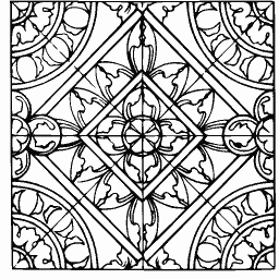 Gothic tracery panel