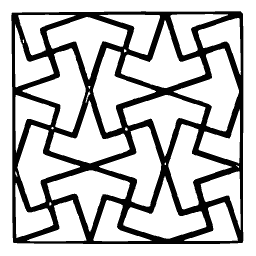 Interlocking star panel