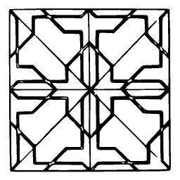 Angular star panel