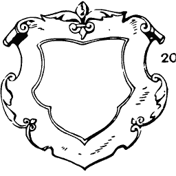 Scrolled shield cartouche 02