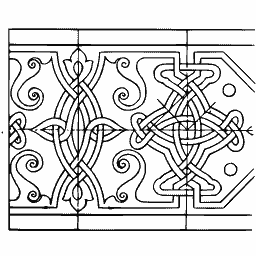 Knotwork frieze panel