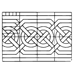Interlace lattice border
