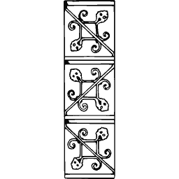 Scrolled panel strip