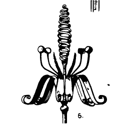 Twisted spiral finial