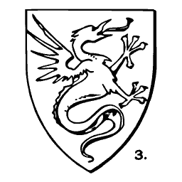 Winged dragon shield