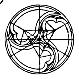 Spiral tracery roundel