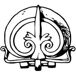 Fleur finial in a ring arch