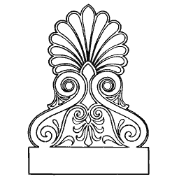 Anthemion palmette 10