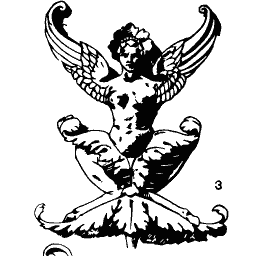 Winged figure ornament