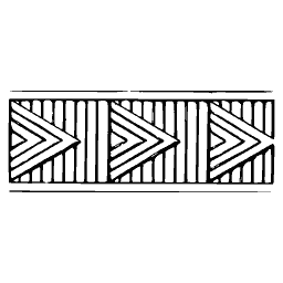 Chevron border strip
